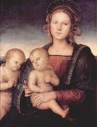 Pietro Perugino Madonna mit Hl. Johannes dem Taufer oil on canvas